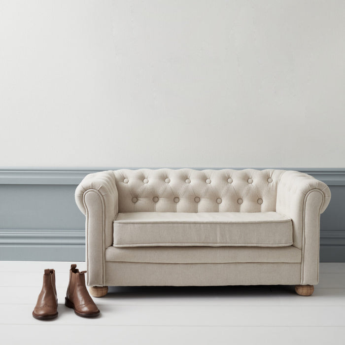 Chesterfield sohva, beige