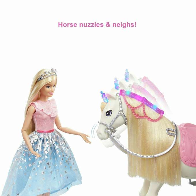Barbie Princess Adventure -nukke ja Prance and Shimmer -hevonen
