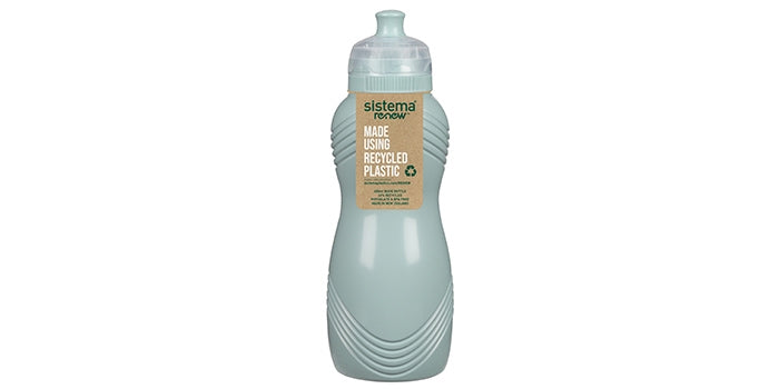 Vesipullo aaltokuviolla - Mint (600 ml)