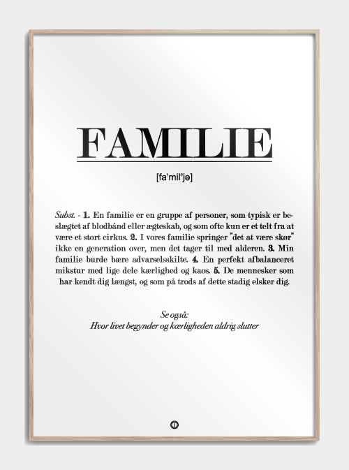 Family Definition -juliste, M (50x70, B2)