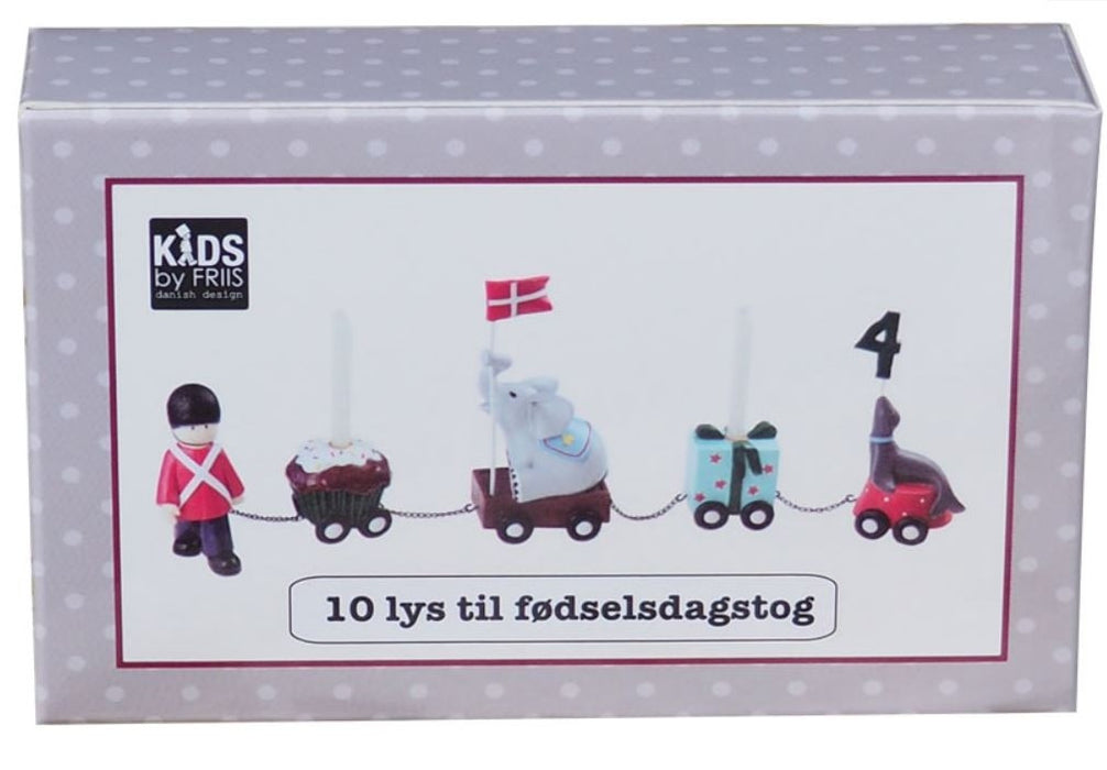 Valkoiset kynttilät syntymäpäiväjunaan, Kids by FRIIS