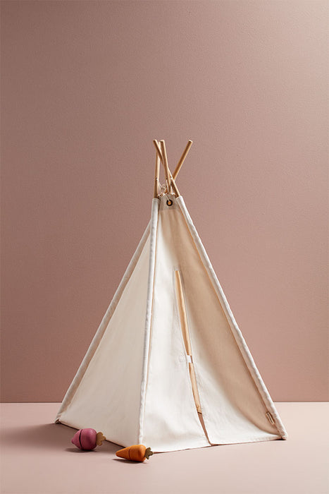 Mini tipi teltta - luonnonvalkoinen