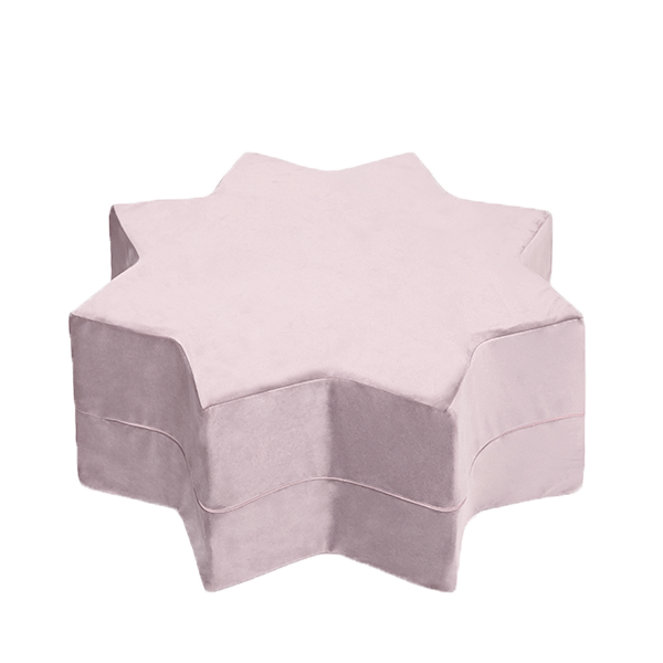 Puff star - violetti, sametti (40x30cm)