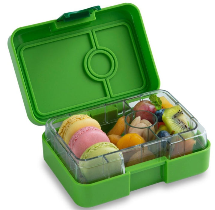 Yumbox Lounaslaatikko, minivälipala (3 huonetta) - Avokadonvihreä