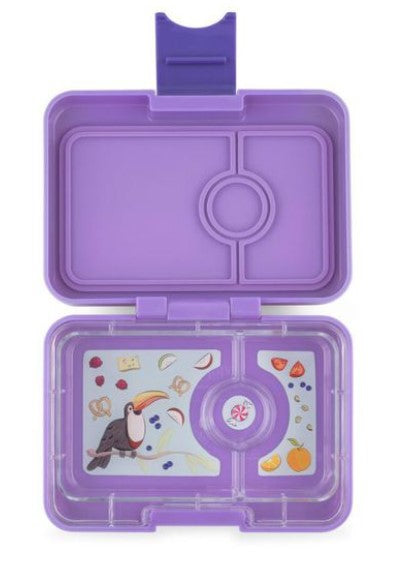 Yumbox Lounaslaatikko, minivälipala (3 huonetta) - Unenomainen violetti