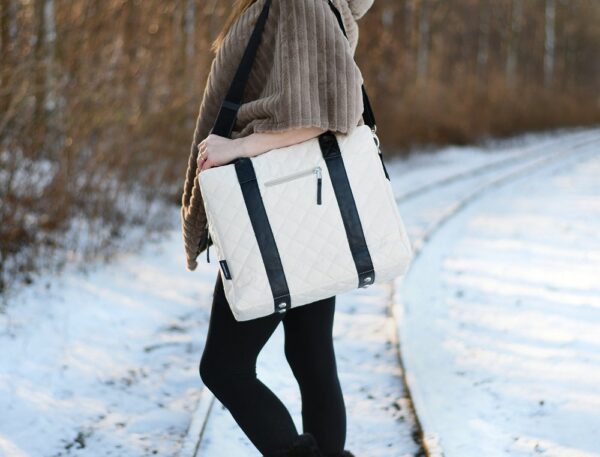 Pusselväska, ljusbeige - Image 3